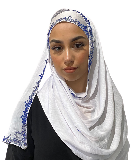 Azur - Hijab Satin Blanc