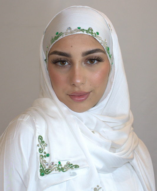 Baya - Hijab Satin Blanc