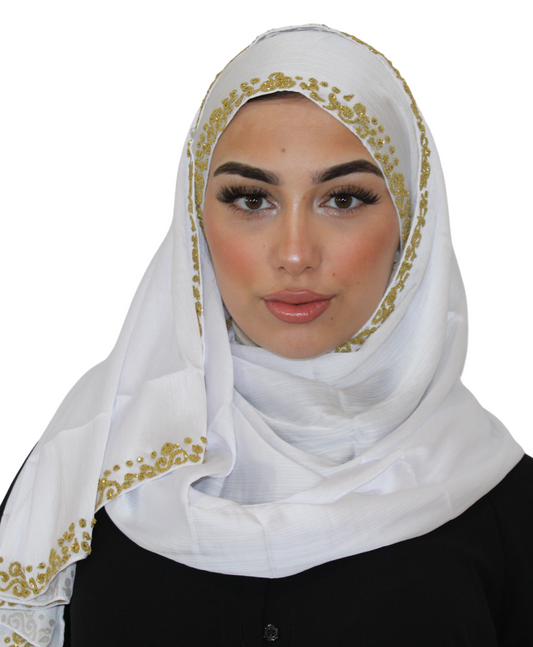 Angel - Hijab Satin Blanc