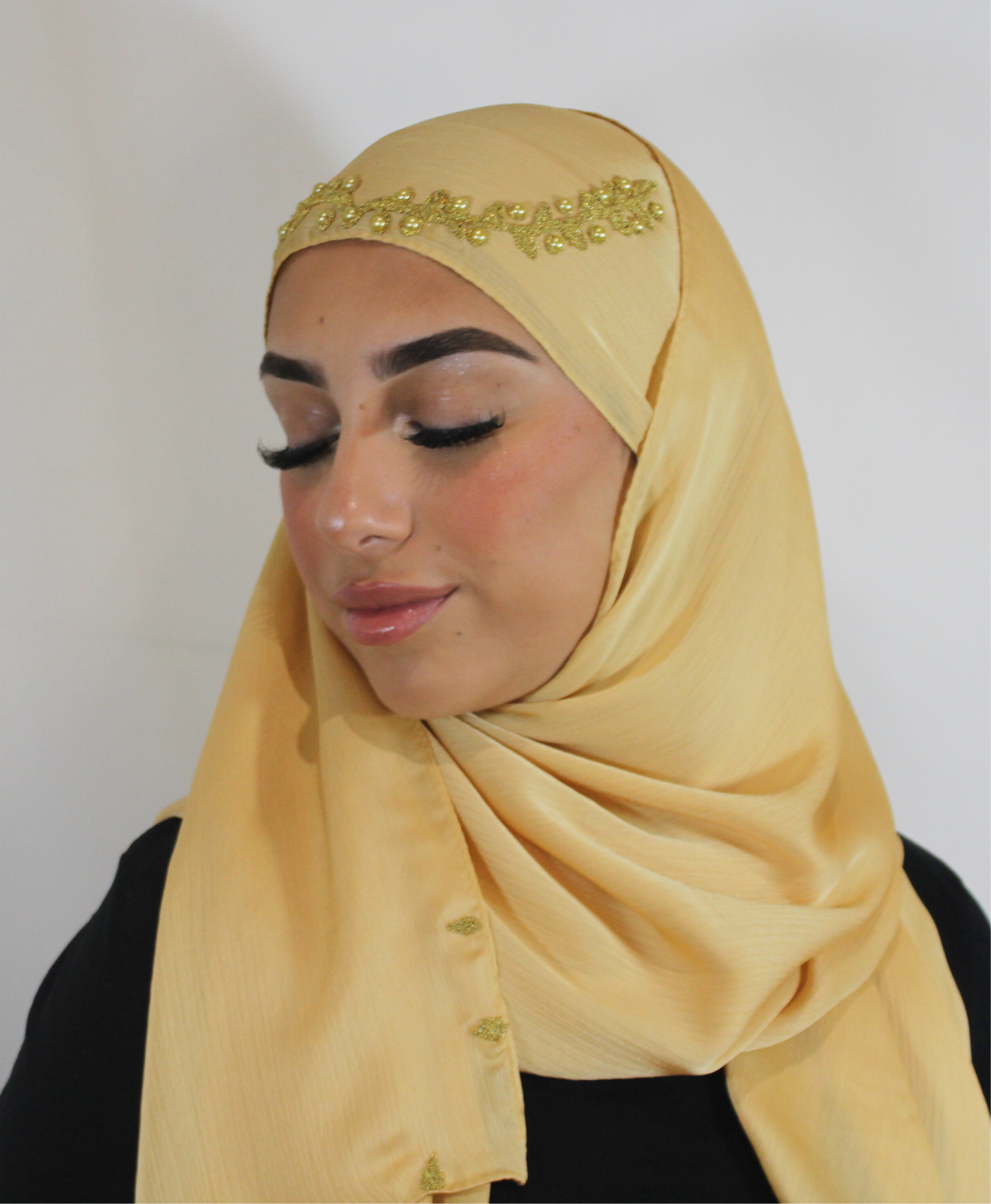 Bijoux Hijab - Satin  Doré