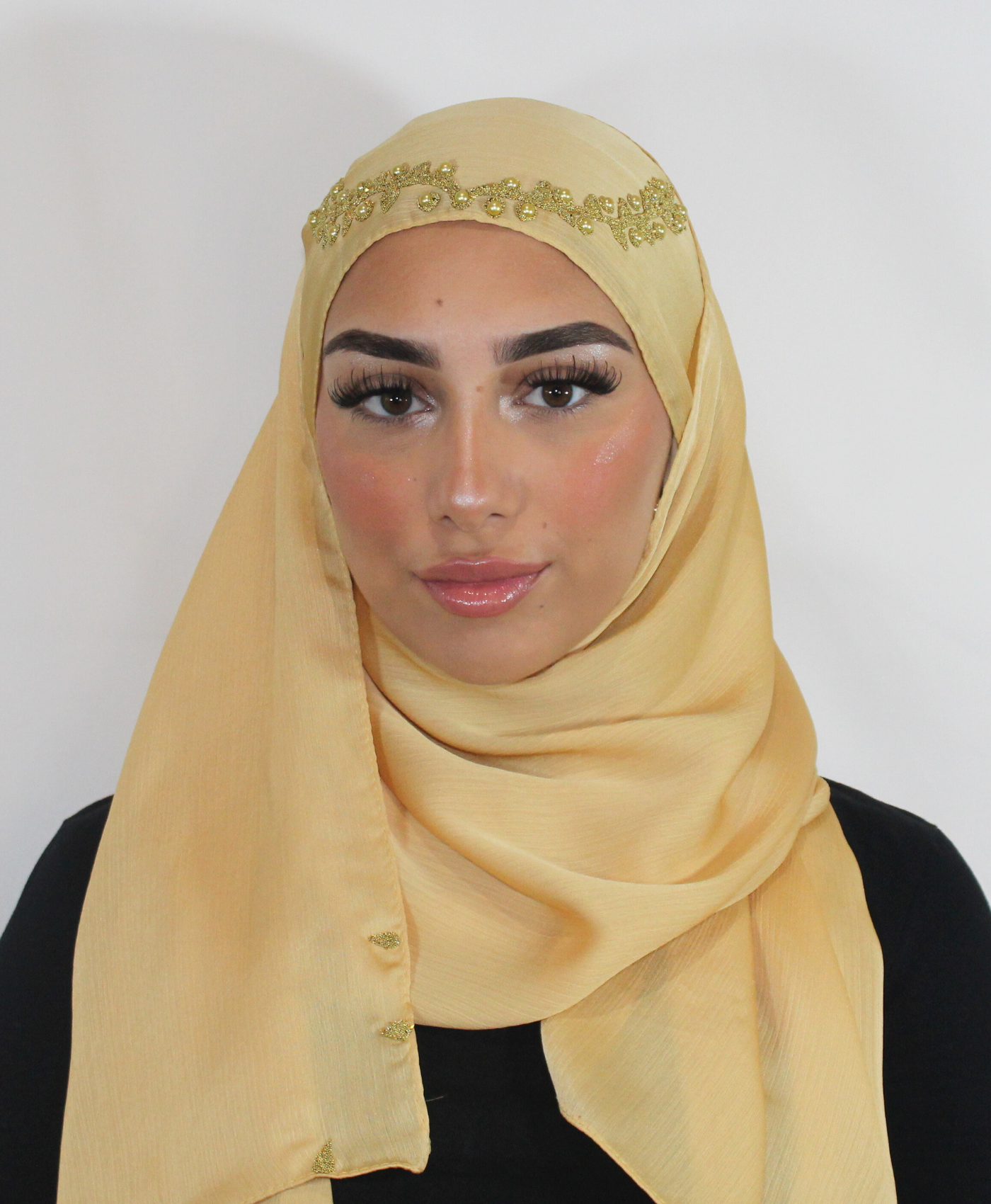 Bijoux Hijab - Satin  Doré