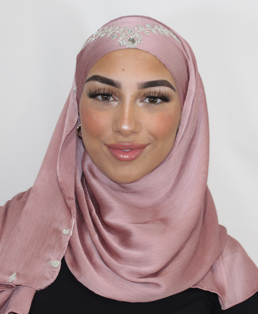 Bijoux Hijab - Satin Rose