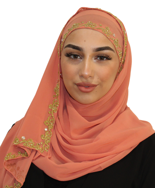 Dreams - Hijab mousseline Saumon