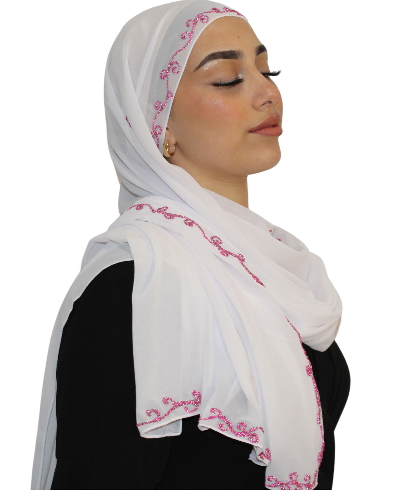 Flash - Hijab Mousseline Blanc