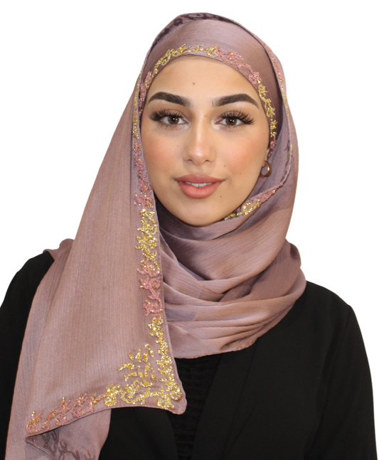 Ryme - Hijab Satin Mauve