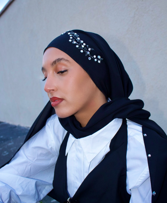 Hijab Soie de Médine Noir