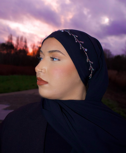 Hijab Soie de Médine Noir