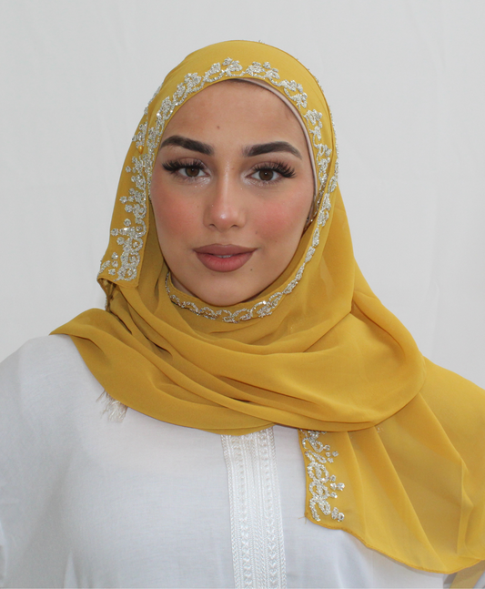 Sun - Hijab Mousseline Moutarde